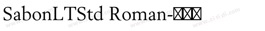 SabonLTStd Roman字体转换